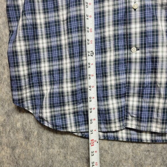 Peter Millar Button Up Shirt Mens XL Plaid Business Casual Long Sleeve - Picture 11 of 12
